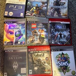 Sony Black and Red Video Games Collection